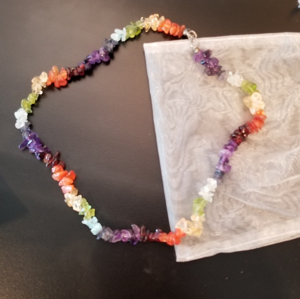 Chakra necklace choker